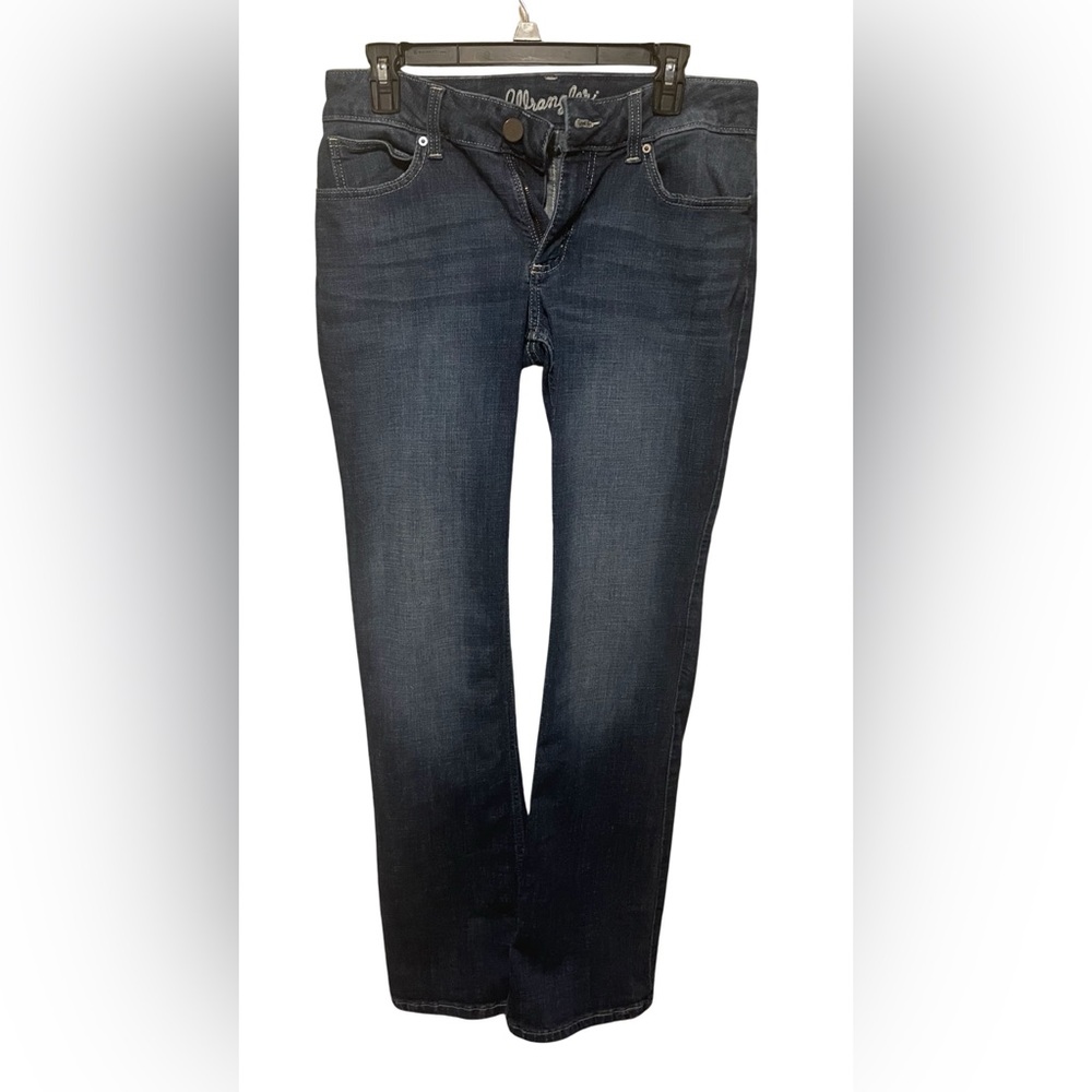 Wrangler Women's Deep Indigo Straight Leg Jeans